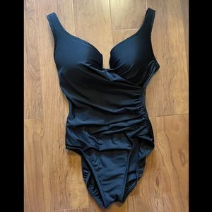 Black Miraclesuit One-Piece Swimsuit - Size 10
